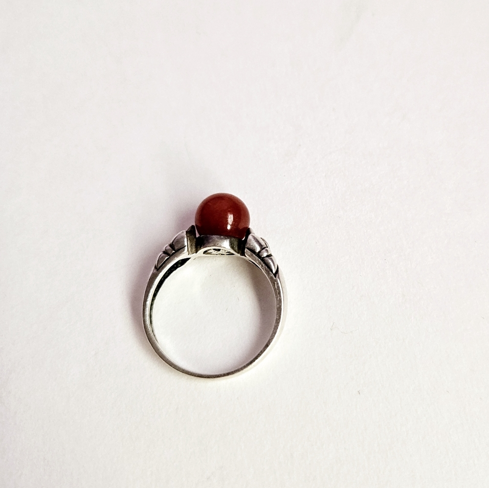 Carnelian sterling ring - Picture 3 of 3
